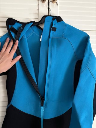 Neopreno largo azul y negro