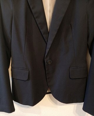 Blazer Stradivarius Azul Marino Talla S