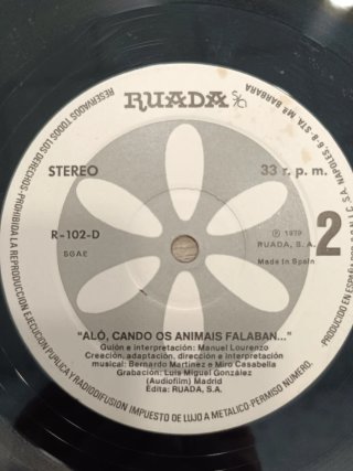 Vinilo Aló, cando os animais falaban