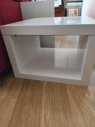 2 Mesas Cubo Blancas Ikea