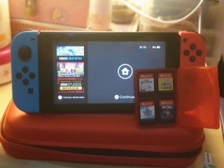 Nintendo Switch con juegos