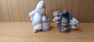 Lote 2 Figuras Perros Sabueso Triste