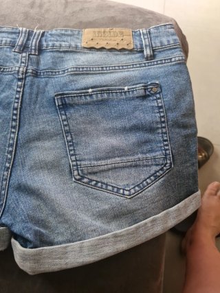 Tejano corto desgastado talla 42