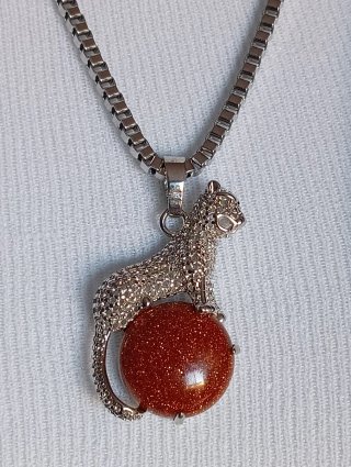 Collar Acero con Colgante Piedra del Sol