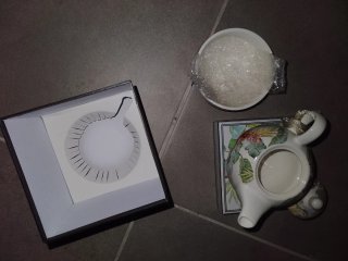 Tetera de porcelana sin estrenar en caja