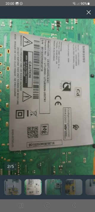Placa Main TV Samsung UE558505U