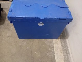Lote 5 Cajas Almacenamiento Azul