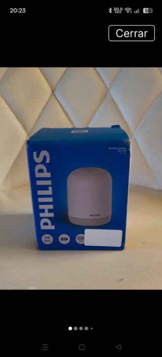Altavoz Bluetooth Philips Azul y Blanco