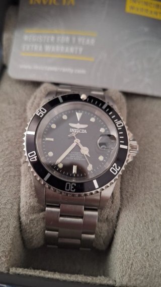Invicta Pro Diver Automático Negro/Plata