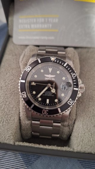Invicta Pro Diver Automático Negro/Plata