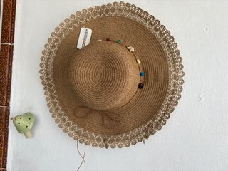 Sombrero de paja Manzana Roja
