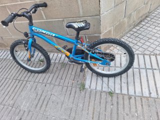 Bicicleta infantil azul