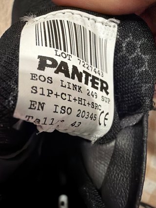 Zapatos de seguridad PANTER negros
