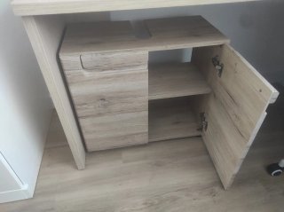 Mueble bajo lavabo madera, poco uso