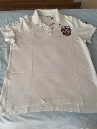 Polo Tommy Hilfiger Hombre Talla L Blanco