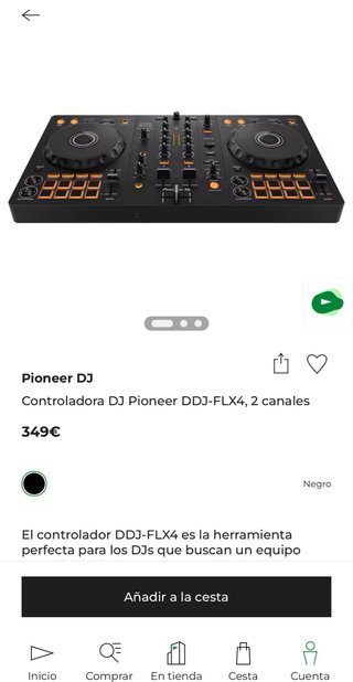 Controladora DJ Pioneer DDJ-FLX4 Negra