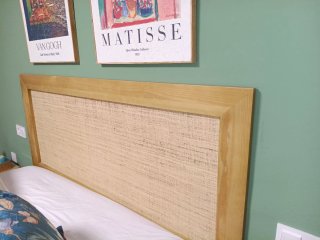 Cabecero y Mesitas de Noche Madera