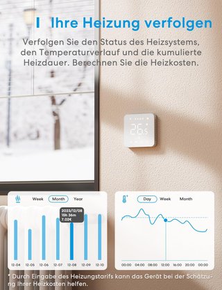 Meross termostato WiFi calefacción control voz