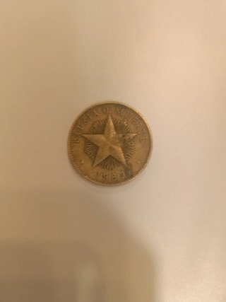 Moneda Cubana 1 Peso 1989