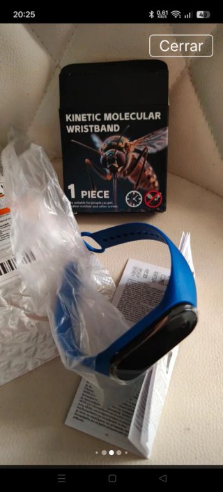 Pulsera Anti Mosquitos Azul