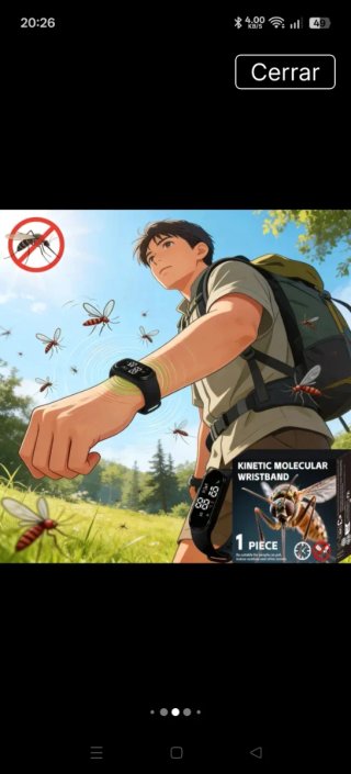 Pulsera Anti Mosquitos Azul