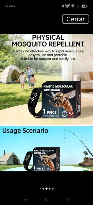 Pulsera Anti Mosquitos Azul