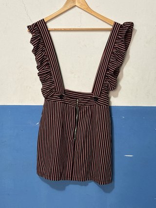 Vestido Kling Talla XS Rayas Rosas y Negras