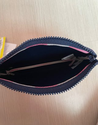 Pochette MC2 Saint Barth rosa a righe NUOVA