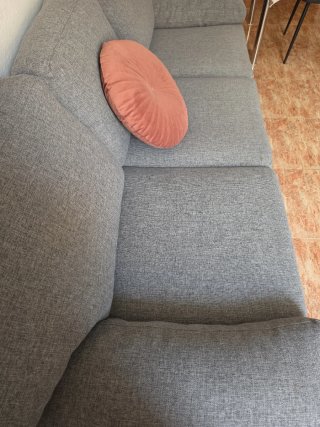 Sofá 3 plazas gris