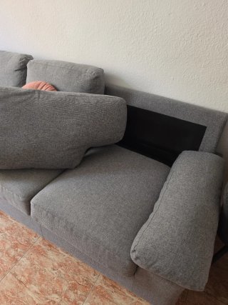 Sofá 3 plazas gris