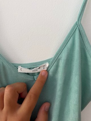 Body Mango tirantes turquesa Talla S