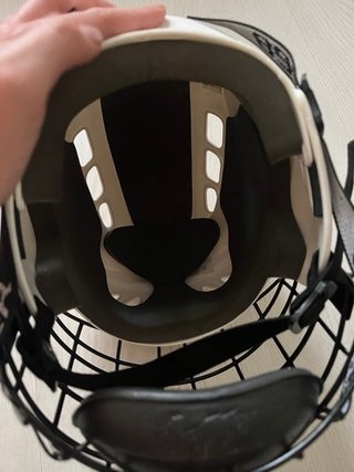 Casco de Hockey Blanco Bauer Nuevo talla S