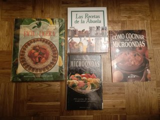 Lote de libros de cocina