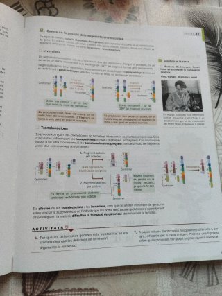Biologia, 2 Batxillerat