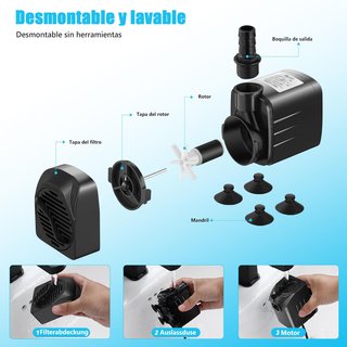 Lniz bomba de agua sumergible 3200 L/H