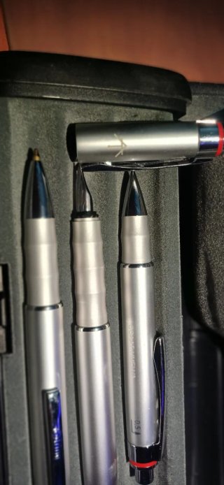 Set Rotring Pluma, Bolígrafo y Portaminas
