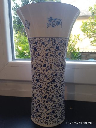 Vaso ANCAP Porcellana Dec. Azulejos Blu