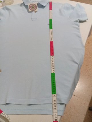 Polo Vintage Tommy Hilfiger Azul claro Talla L