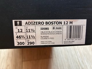 Adidas Adizero Boston 12 Negro/Gris