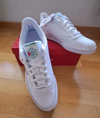 Zapatillas Reebok Club C85 Blancas y Verdes