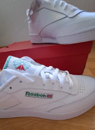 Zapatillas Reebok Club C85 Blancas y Verdes