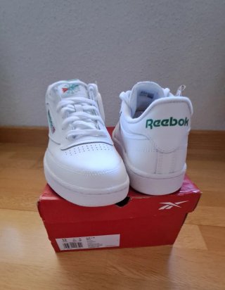 Zapatillas Reebok Club C85 Blancas y Verdes