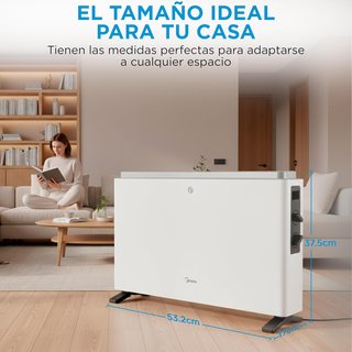 MIDEA radiador eléctrico portátil bajo consumo