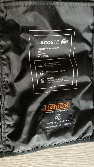 Chaqueta Lacoste Negra