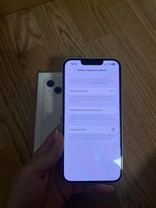 iPhone 13 Blanco/Dorado