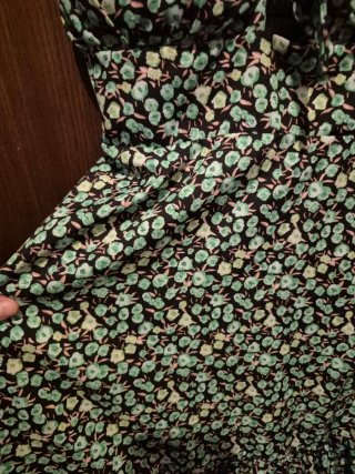 Vestido corto floral verde