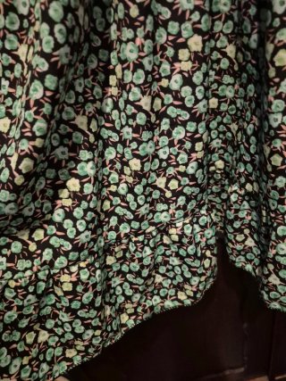 Vestido corto floral verde