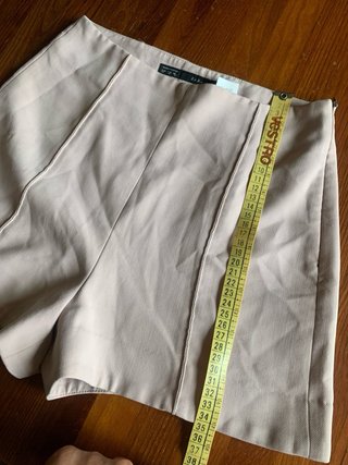 Shorts a vita alta rosa cipria da donna Zara Basic