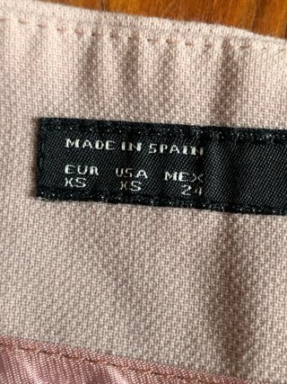 Shorts a vita alta rosa cipria da donna Zara Basic