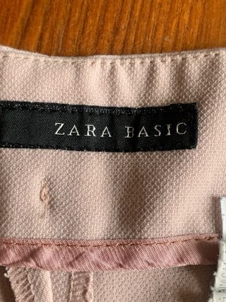 Shorts a vita alta rosa cipria da donna Zara Basic